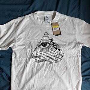 Nike ACG Pyramid Illuminati Loose Fit T Shirt White Size Small Print $60